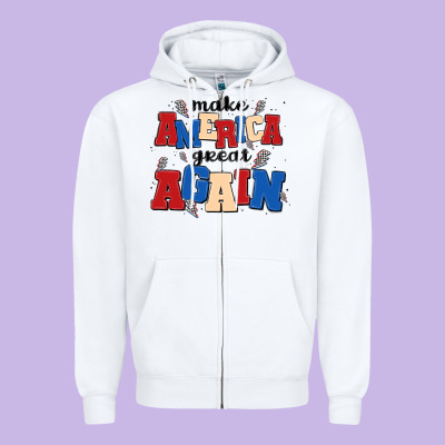 Make America Great Again Zipper Hoodie Designed By Maliassmallbusiness