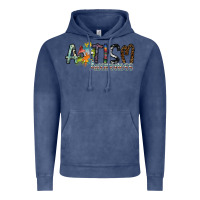 Vintage Denim autism awareness Vintage Hoodie - SublimationCraftShop