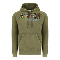 Vintage Olive autism awareness Vintage Hoodie - SublimationCraftShop