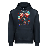 Navy Sweet land of liberty 4th of july Urban Hoodie - HowdyJamesFarm