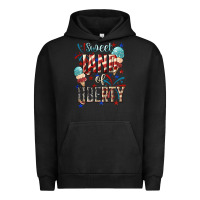 Pigment Black Sweet land of liberty 4th of july Urban Hoodie - HowdyJamesFarm