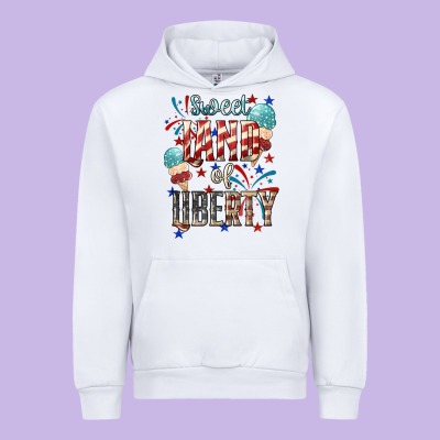 Sweet Land Of Liberty 4th Of July Urban Hoodie Designed By Howdyjamesfarm