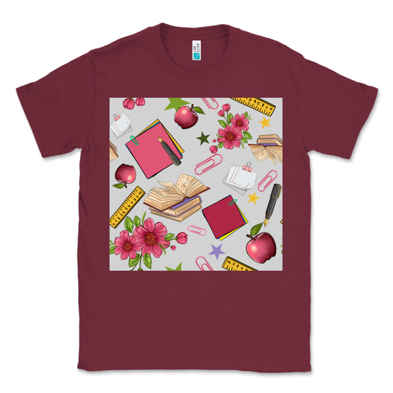 Back To School  Seamless Pattern Classic Tee by BundleAndBundleShop | Teevron