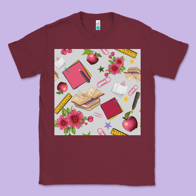 Back To School  Seamless Pattern Classic Tee Designed By Bundleandbundleshop