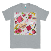 Heather Grey back to school  seamless pattern Classic Tee - BundleAndBundleShop