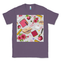 Lavender back to school  seamless pattern Classic Tee - BundleAndBundleShop