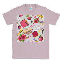 Lilac back to school  seamless pattern Classic Tee - BundleAndBundleShop