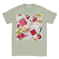 Matcha back to school  seamless pattern Classic Tee - BundleAndBundleShop
