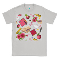 Moon Dust back to school  seamless pattern Classic Tee - BundleAndBundleShop
