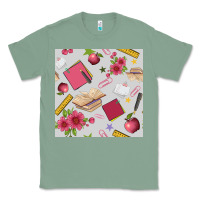 Sage back to school  seamless pattern Classic Tee - BundleAndBundleShop