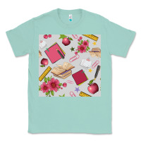 Seafoam back to school  seamless pattern Classic Tee - BundleAndBundleShop