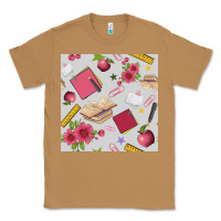 Toasted Coconut back to school  seamless pattern Classic Tee - BundleAndBundleShop