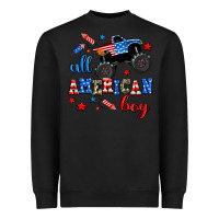 Black all american boy  monsterr truck Heavyweight Sweatshirt - AdoDesignShop