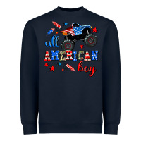 Navy all american boy  monsterr truck Heavyweight Sweatshirt - AdoDesignShop