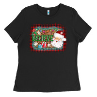 Black believe santa Ladies Tee - AdoDesignShop
