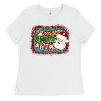 White believe santa Ladies Tee - AdoDesignShop