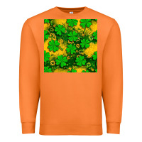 Carrot St. Patricks clover pattern digital paper Premium Sweatshirt - BundleAndBundleShop