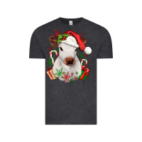 Vintage Black christmas heifer Vintage Tee - JahusDesignShop