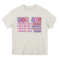Cream you are valentine Heavy Core Tee - MaliasSmallBusiness