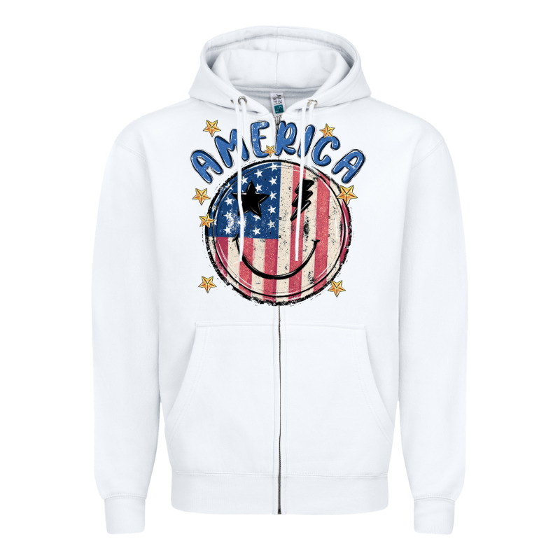America Zipper Hoodie by MaliasSmallBusiness | Teevron