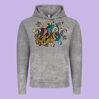 Be Kind Vintage Hoodie Designed By Sublimationcraftshop