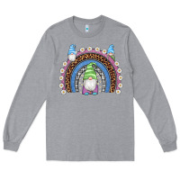 Heather Grey easter gnome rainbow Long Sleeve Tee - Artiststas