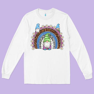 Easter Gnome Rainbow Long Sleeve Tee Designed By Artiststas
