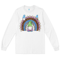 White easter gnome rainbow Long Sleeve Tee - Artiststas