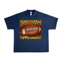 Football Leopard Turquoise Sunflower Urban Heavy Tee | Teevron