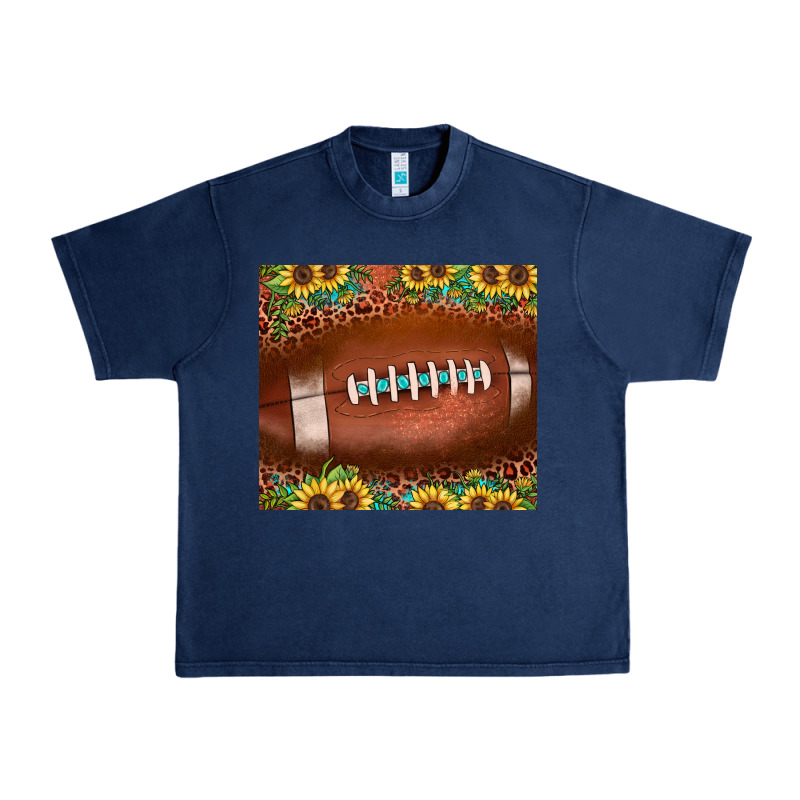 Football Leopard Turquoise Sunflower Urban Heavy Tee by JahusDesignShop | Teevron