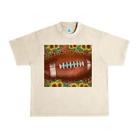 Sandshell football leopard turquoise sunflower Urban Heavy Tee - JahusDesignShop