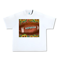 White football leopard turquoise sunflower Urban Heavy Tee - JahusDesignShop