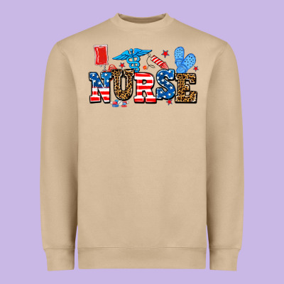Usa Nurse Heavyweight Sweatshirt Designed By Adodesignshop