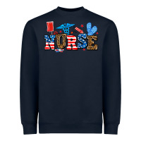 Navy usa nurse Heavyweight Sweatshirt - AdoDesignShop