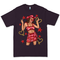 Plum heart cowgirl Premium Tee - texasbilliewilder