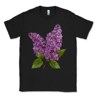 Black Purple Lilac Flower Classic Tee - LillyAllenDesigns