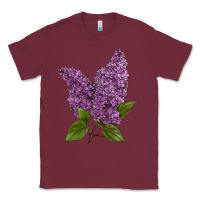 Burgundy Purple Lilac Flower Classic Tee - LillyAllenDesigns