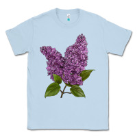 Dusty Blue Purple Lilac Flower Classic Tee - LillyAllenDesigns