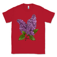 Red Purple Lilac Flower Classic Tee - LillyAllenDesigns