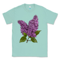 Seafoam Purple Lilac Flower Classic Tee - LillyAllenDesigns