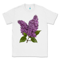 White Purple Lilac Flower Classic Tee - LillyAllenDesigns