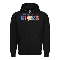 Black oh my stars Zipper Hoodie - MaliasSmallBusiness