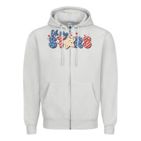 Dove Grey oh my stars Zipper Hoodie - MaliasSmallBusiness