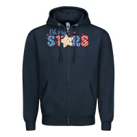 Navy oh my stars Zipper Hoodie - MaliasSmallBusiness