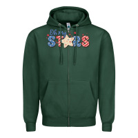 Sports Green oh my stars Zipper Hoodie - MaliasSmallBusiness