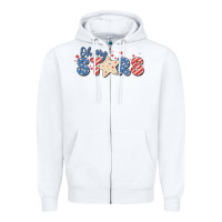 White oh my stars Zipper Hoodie - MaliasSmallBusiness