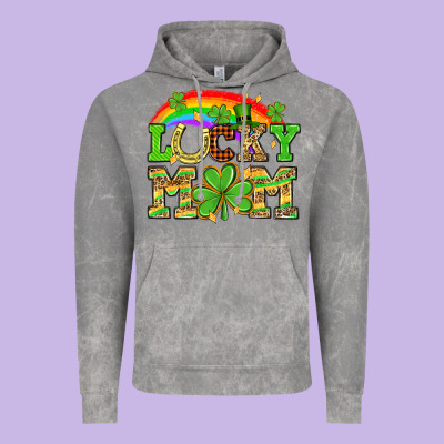 One Lucky Mom St. Patricks Day Vintage Hoodie Designed By Neo Western