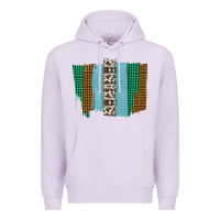 Lilac Western Farm Life Cowhide Brush Strokes Premium Hoodie - Bettercallsaul