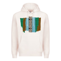 Pale Pink Western Farm Life Cowhide Brush Strokes Premium Hoodie - Bettercallsaul