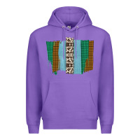 Purple Western Farm Life Cowhide Brush Strokes Premium Hoodie - Bettercallsaul